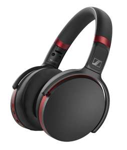 Auriculares inalámbricos Sennheiser HD 458 Black Red Limited, Cancelación de ruido, AAC, AptX, 30 horas batería