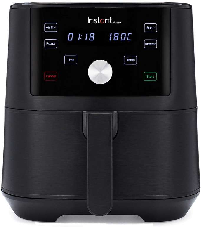 Instant Pot Vortex 4 en 1 Freidora de Aire 5,7 l., Digital Antiadherente con Temporizador y Función de Horno y Calentador, 1.700 W
