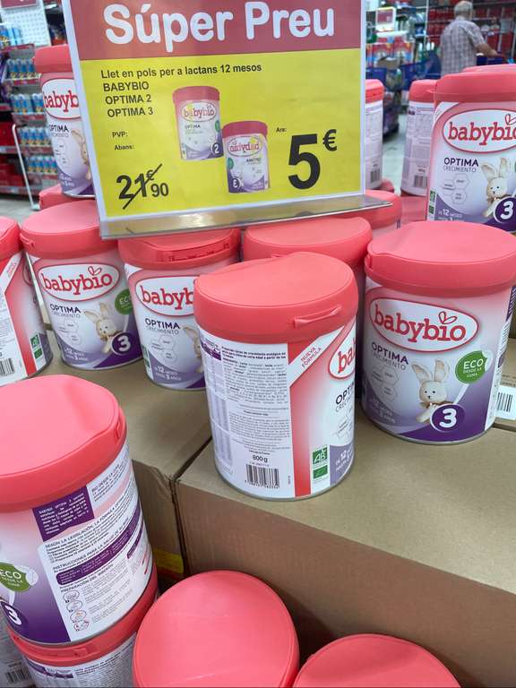 Leche en polvo lactantes Babybio- Carrefour Manresa