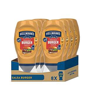 Hellmann's Salsa Burger 250 ml. Paquete de 8