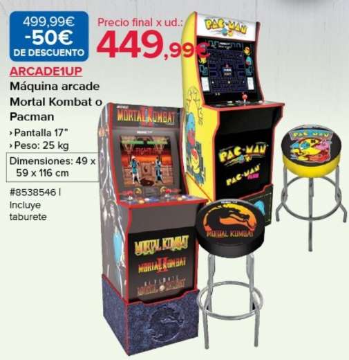 Arcade1up Mortal o Pacman - Costco