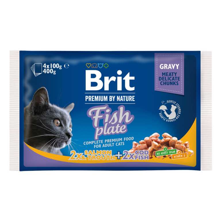 Imagen de 4 Paquetes Brit Comida húmeda par