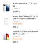 Xiaomi 14 [12Gb 512Gb] + Redmi Pad SE [8Gb 256Gb] + Powerbank 33W 1000mAh *Estudiantes (576€ con ami Points)