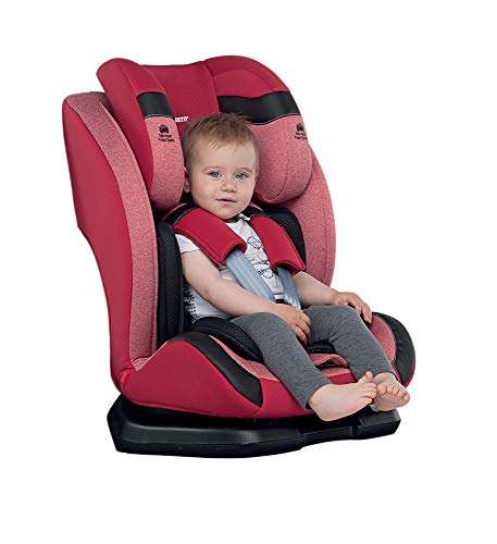 Foppapedretti, Re-Klino Fix, silla para coche sin IsoFix, grupo 1/2/3 (9-36 kg) para niños de 9 meses a 12 años aproximadamente, Silver.