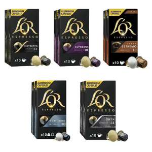 L'OR Espresso Cápsulas de Café Surtido | Intensidades 10 a 12| 100 Cápsulas Compatibles Nespresso