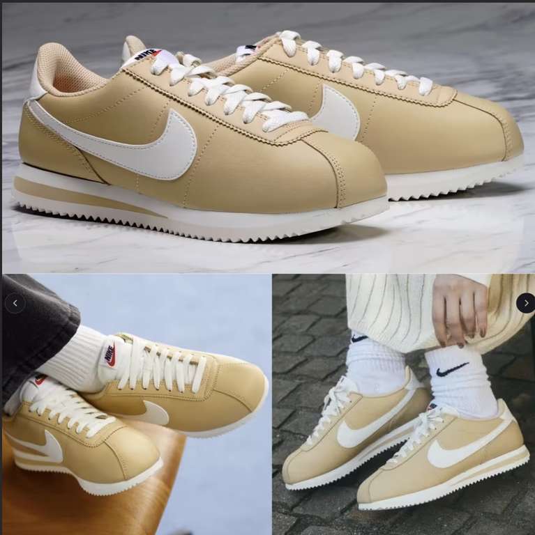 NIKE Cortez Piel Mujer Mostaza 36-40 por 34,90 € | at Showroomprivé |  Chollometro