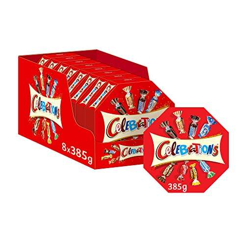 CELEBRATIONS Caja de Mix de Chocolatinas en formato Mini, chocolate regalo (8 x 385g)