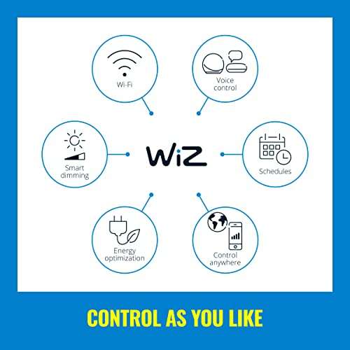 WiZ - Bombilla LED Inteligente Wi-Fi, 4,9W