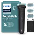 Philips Afeitadora Corporal Series 5000 - Recortador para Hombre con Sistema Triple Protect, Afeita y Recorta la Zona Íntima