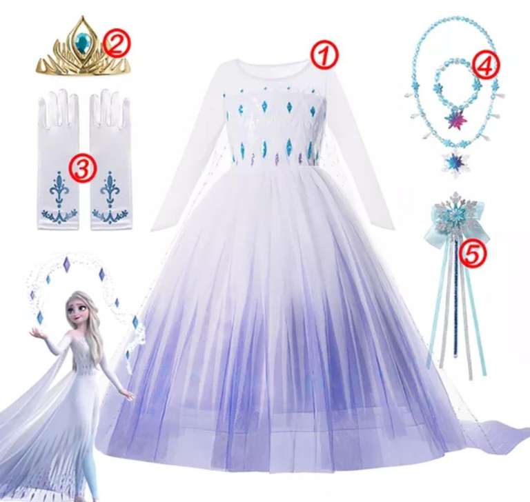Disfraz de Frozen de Disney para niñas