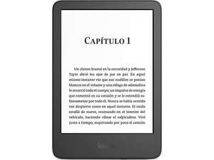 eBook - Amazon Kindle, Para eBook, 6", Doble de almacenamiento, 16 GB, 300 ppp, E-Ink, Negro (Descuento desde la App)
