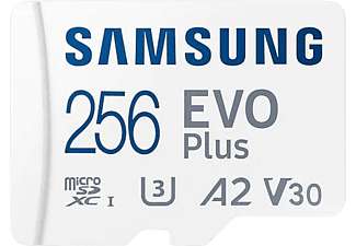 Tarjeta Micro SDXC - Samsung Evo Plus MB-MC256KA/EU, 256 GB, Clase 10, V30, UHS-I 130 MB/s / 128Gb por 12,99€ / Recogida en Tienda Gratuita.