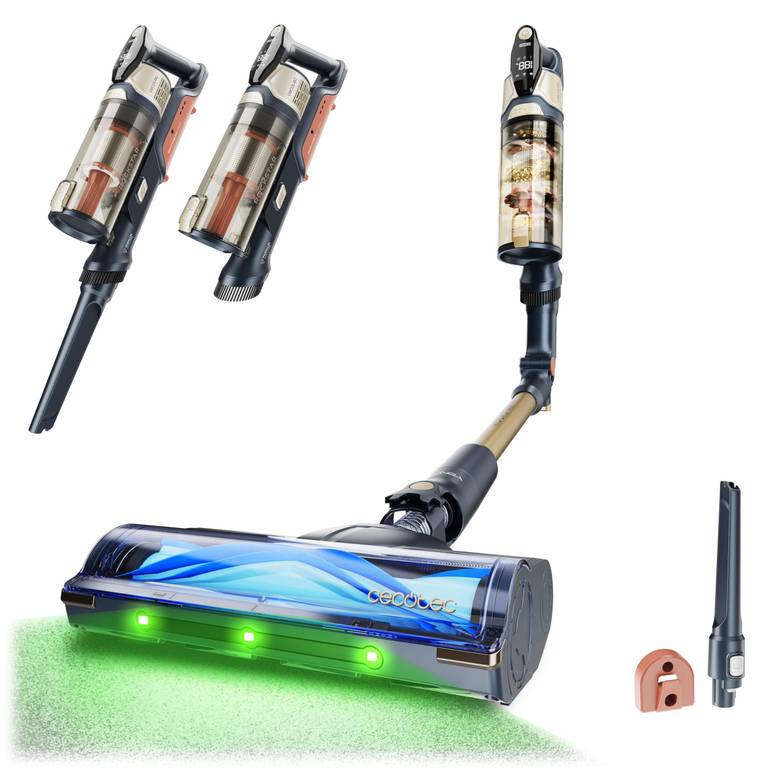 Aspiradora Escoba sin Cable Cecotec Conga Rockstar S50 Flex (340W, 22kPa, Tubo Flexible)