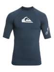 Quiksilver All Time SS T-Shirt de Surf Rashguard À Manches Courtes Camisa de protección de