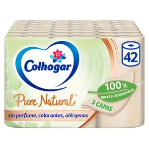 Colhogar Pure natural 42 rollos de 3 capas