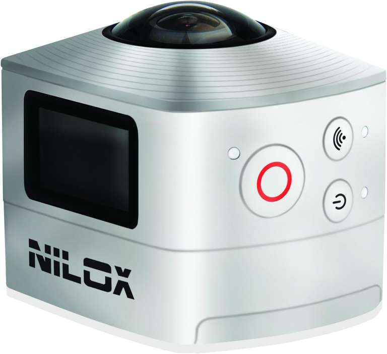 Cámara de acción nilox evo 360 silver / hd 1440 / wi-fi