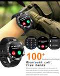 Smartwatch HENLSON 1.39" HD 360x360 con Llamadas Bluetooth, 107 modos Deporte y Oxígeno en Sangre/Podómetro/Presión Arterial, Android iOS