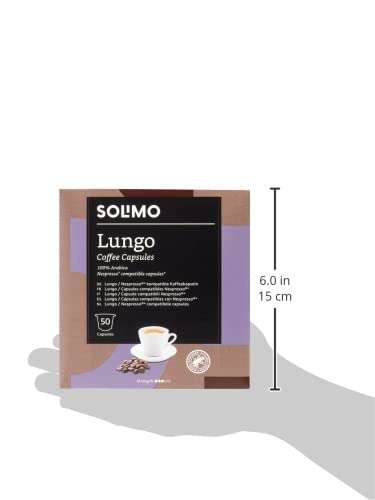 100 cápsulas Solimo Lungo compatibles Nespresso