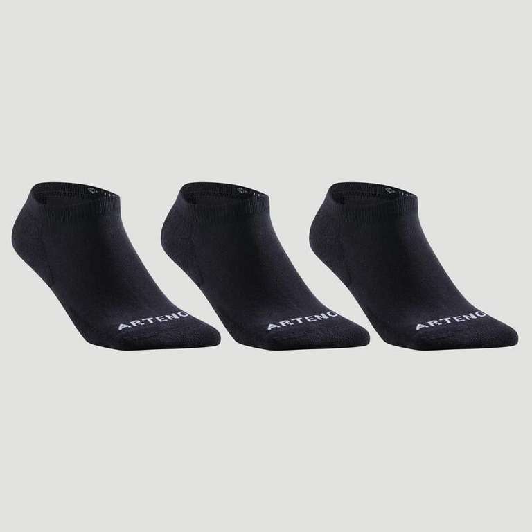 Pack de 3 calcetines Artengo Rs 100 negro
