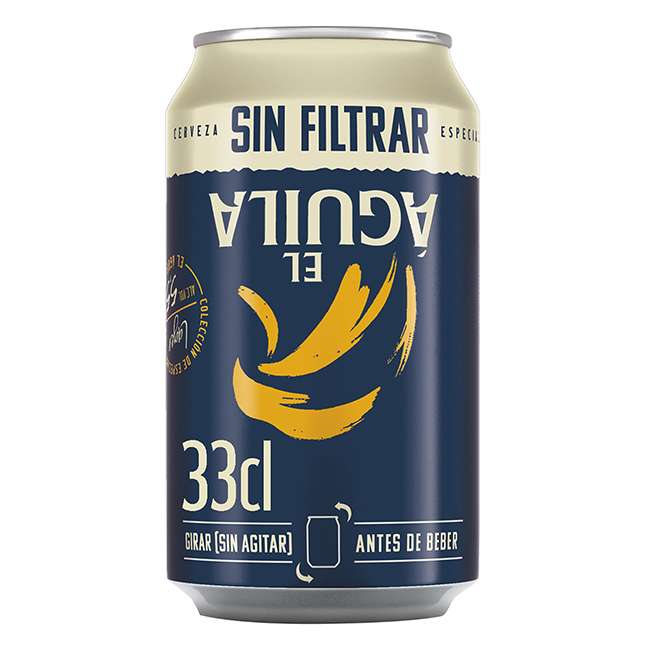 El Águila Sin Filtrar cerveza lata 33 cl 2x1.18€