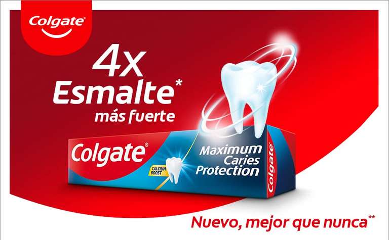 Colgate Protección Caries, Pasta de dientes, Flúor Activo y Calcio Líquido, Sabor Tradicional - 1 Ud x 75ml