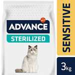 Avance sensitive esterilizados gatos salmón, 3kg