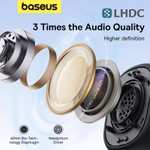 Baseus Auriculares Inalámbricos H1i Sonido Hi-Res, Cancelación de Ruido, Longitud de Escucha de 100 Horas, Control de Volumen, Bluetooth 5.3