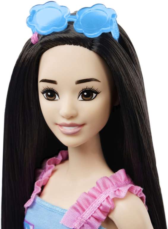 Barbie -Mi Primera, Juguete para niñas y niños de más de 3 años, muñeca más Grande de 34 cm, Muñeca asiática con Cuerpo blandito