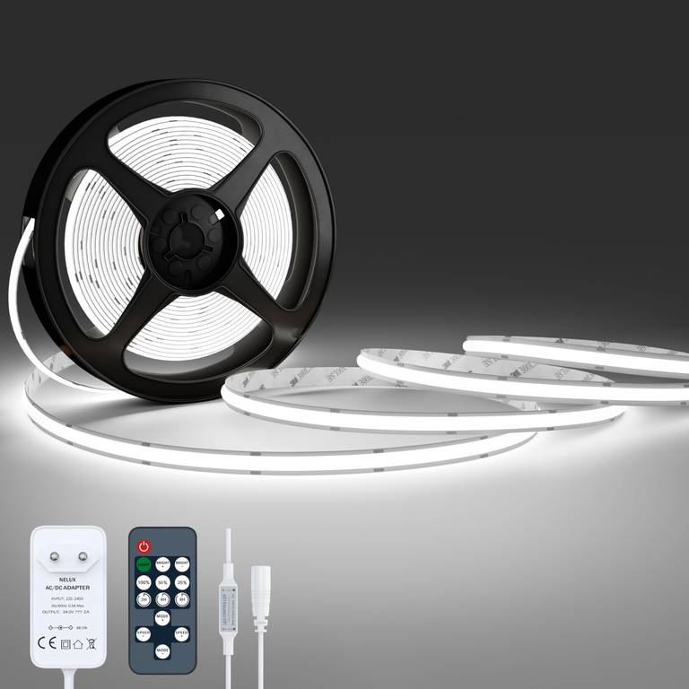 Tira LED COB Interior Blanco Frío 5m
