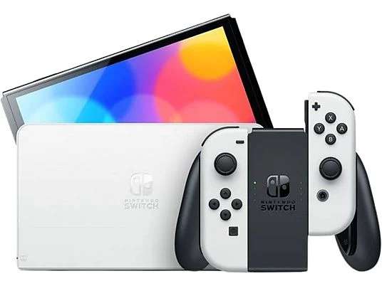 Consola - Nintendo Switch OLED, 7", Joy-Con, 64 GB, Blanco (289 € con Newletter) - También en Amazon