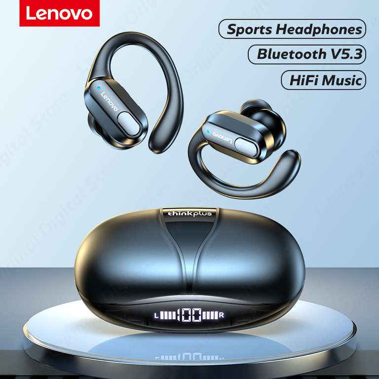Lenovo-auriculares inalámbricos XT80 con Bluetooth 5,3, cascos con micrófono, botón de Control, reducción de ruido, resistentes al agua