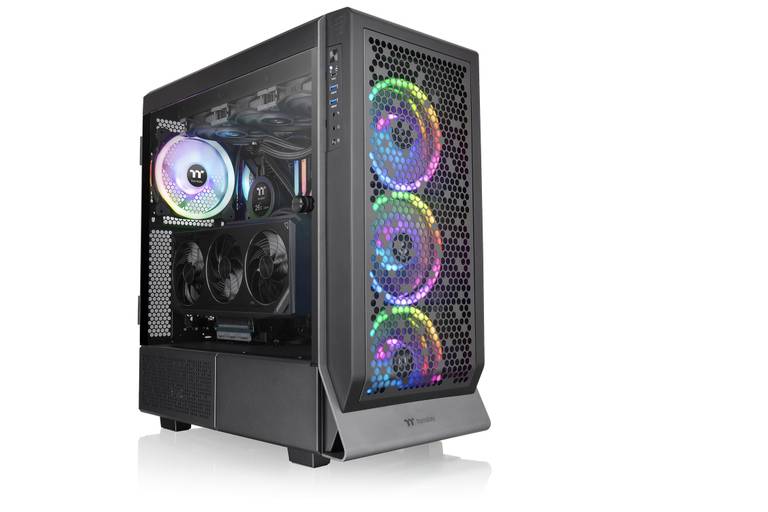 Caja PC Thermaltake Ceres 500 TG ARGB (Mid Tower, E-ATX, 4x 140mm) – Negro