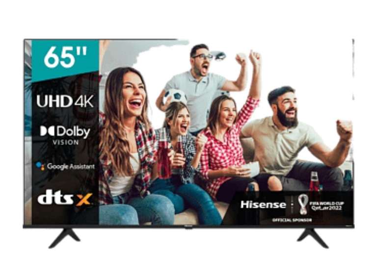 TV LED 65" - Hisense 65A6BG, UHD 4K, VIDAA U 5.0, HDMI 2.1, Dolby Vision, HDR10+, Control de voz