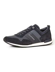 Tommy Hilfiger Hombre Sneaker Running Iconic Leather Suede Mix Runner Zapatillas Deportivas