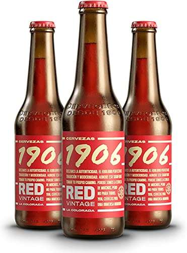 Cerveza 1906 Red Vintage Cerveza - Pack de 24 botellas x 330 ml - Total: 7.92 L
