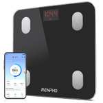 RENPHO Bascula de Baño Digital Grasa Corporal, Balanza Bluetooth Inteligente con App,Bascula Electrónica con Análisis Corporal,13 Mediciónes