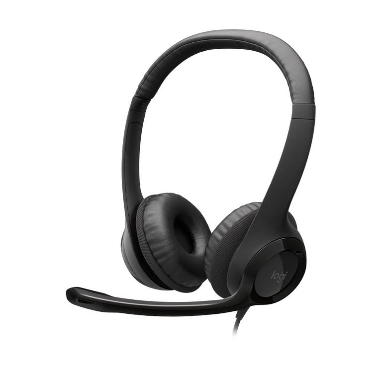 Logitech H390 Auriculares con Cable para PC/Portátil | Auriculares estéreo con micrófono, supresión