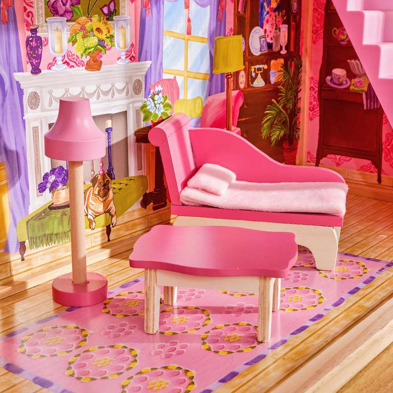 KidKraft Casa de muñecas de Madera Kayla con Muebles y Accesorios incluidos 30 cm, Juguetes niños y niñas Desde 3 años