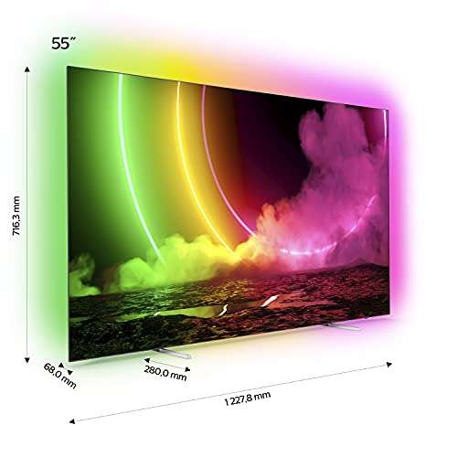 TV OLED 55" - Philips 55OLED806/12 | 120Hz | HDMI 2.1 |Android TV 10 | DTS | Ambilight 4 lados
