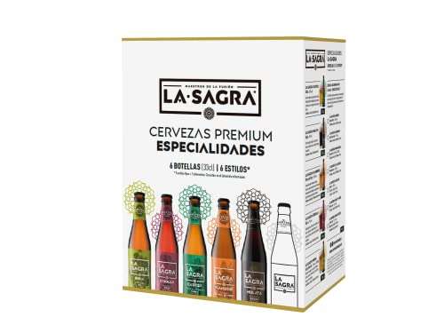Pack Degustación La Sagra 6 Estilos, Caja de 6 botellas de 330 ml - Total: 1980 ml (compra recurrente)