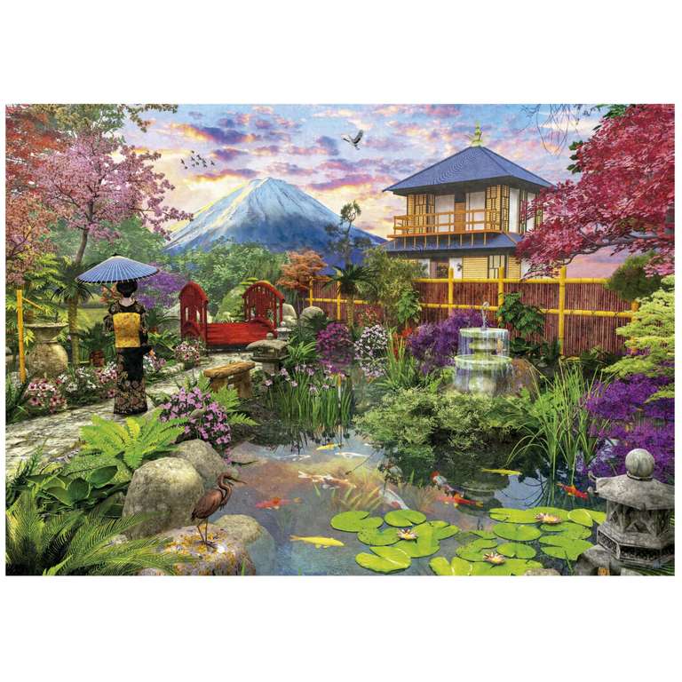 Educa - Jardín japonés | Puzzle de 1500 Piezas para Adultos. Medidas: 85 x 60 cm. Incluye Cola Fix Puzzle