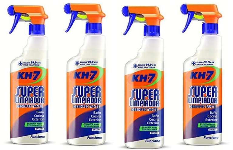 4x KH-7 - Superlimpiador Desinfectante - Pulverizador 650ml [2'70€/ud]