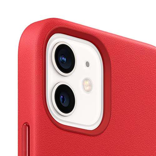 Apple Funda de Piel con MagSafe (para el iPhone 12 Mini) - (Product) Red