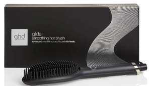 Ghd glide - Cepillo de pelo térmico para un acabado liso natural sin esfuerzo, suaviza y elimina el encrespamiento, púas cerámicas