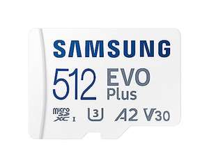 512GB Samsung EVO Plus MicroSDXC 130MB/s + Adapter [+PcComponentes]