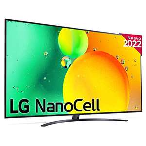 TV LG 75NANO766QA - Smart TV webOS22 75", 4K Nanocell, Procesador de Gran Potencia 4K a5 Gen 5, HDR 10, HLG y HGiG