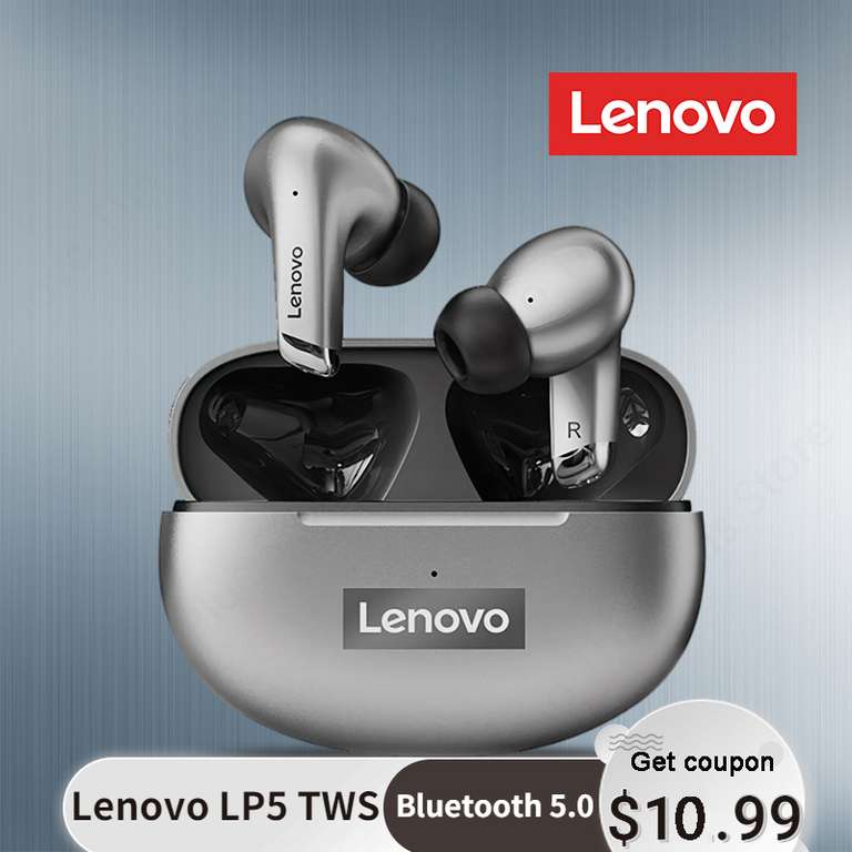 Lenovo-auriculares inalámbricos con Bluetooth LP5