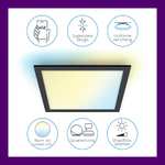 WiZ - Lámpara LED de techo - Plafón Negro 36 W luz blanca cálida a fria, WiFi, alexa, bluetooth