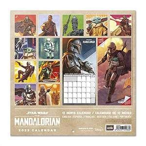 Calendario 2022 + Poster de Regalo STAR WARS THE MANDALORIAN- Licencia Oficial