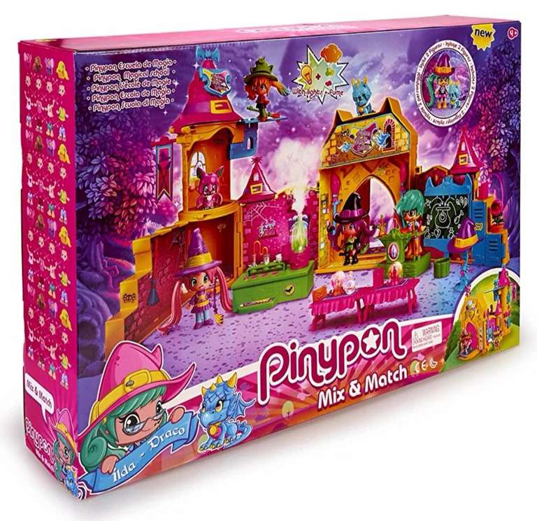 Pinypon Escuela de Brujitas - Set de juguete y accesorios con 1 figura